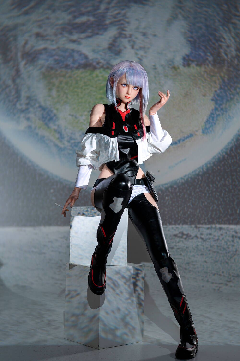 156cm/5ft1 E-cup Game Lady Silicone Anime Sex Doll Lucyna Kushinada - BestDollForYou