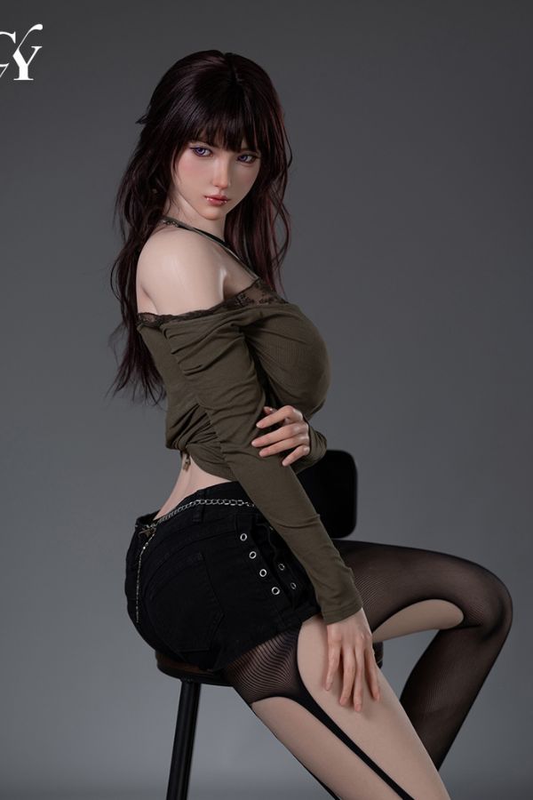 168cm/5ft6 F-Cup Silicone Head Sex Doll - Iris Hard Head TOP-CYDOLL