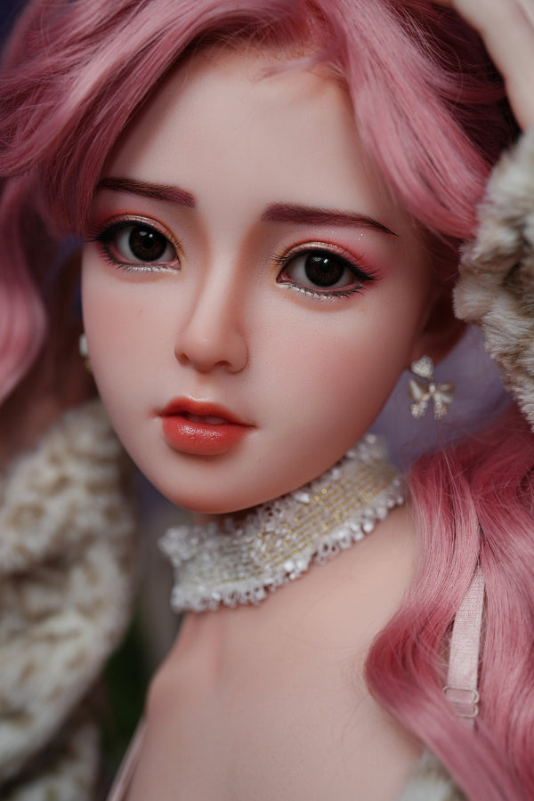 150cm/4ft11 D-cup Silicone Head Asian Sex Doll A62 with Red Hair - XLan - BestDollForYou