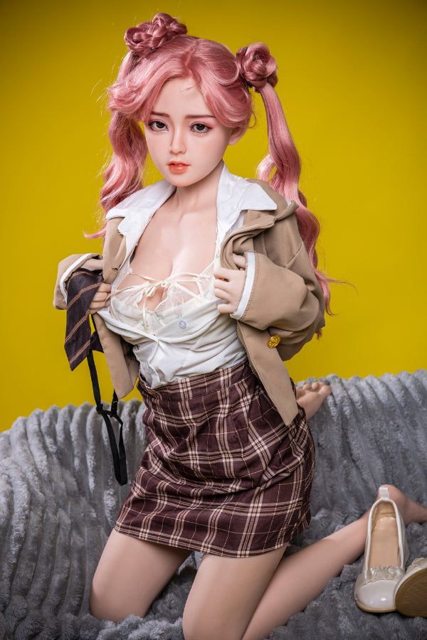 150cm/4ft11 D-cup Silicone Redhead Asian Sex Doll A62 - XLan - BestDollForYou