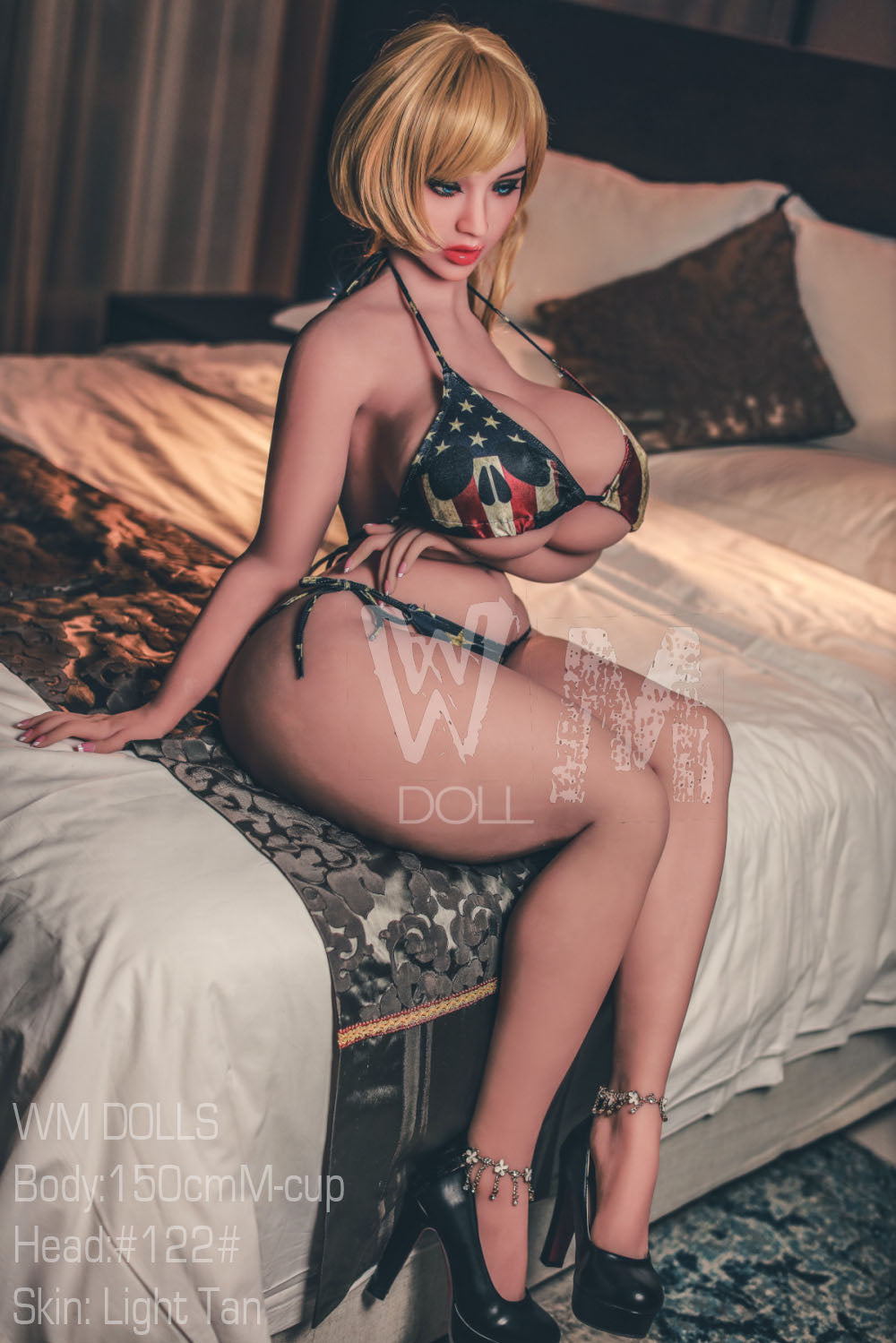 150cm/4ft11 M-cup BBW Big Booty Thick TPE Sex Doll with 