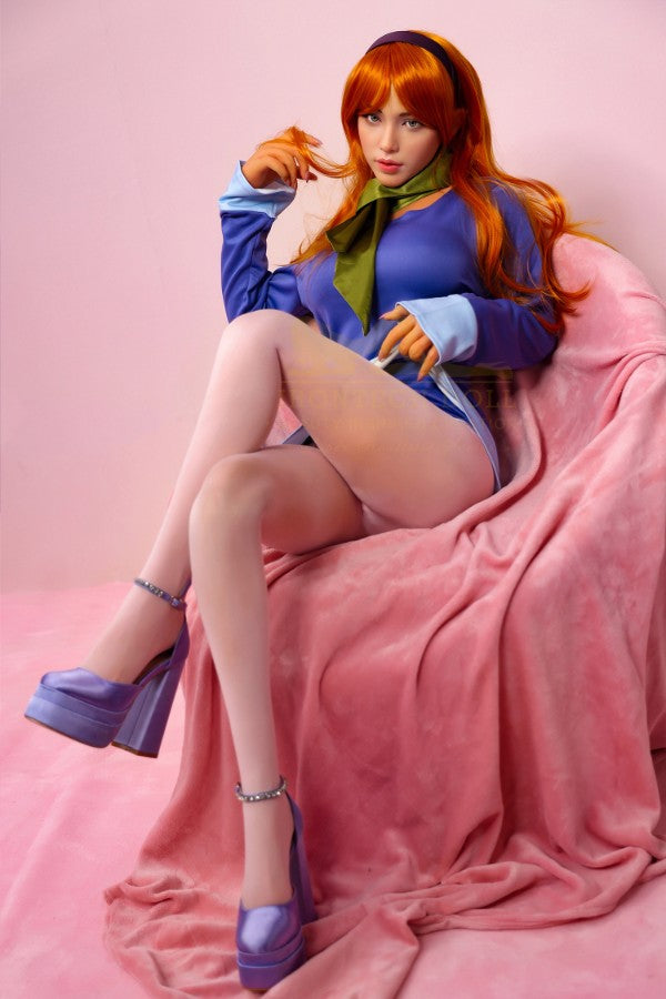 167cm/5ft6 E-Cup Japanese Redhead Big Tits Silicone Sex Doll - S42 - BestDollForYou