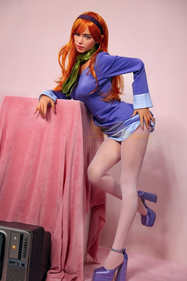 167cm/5ft6 E-Cup Japanese Redhead Big Tits Silicone Sex Doll - S42 - BestDollForYou