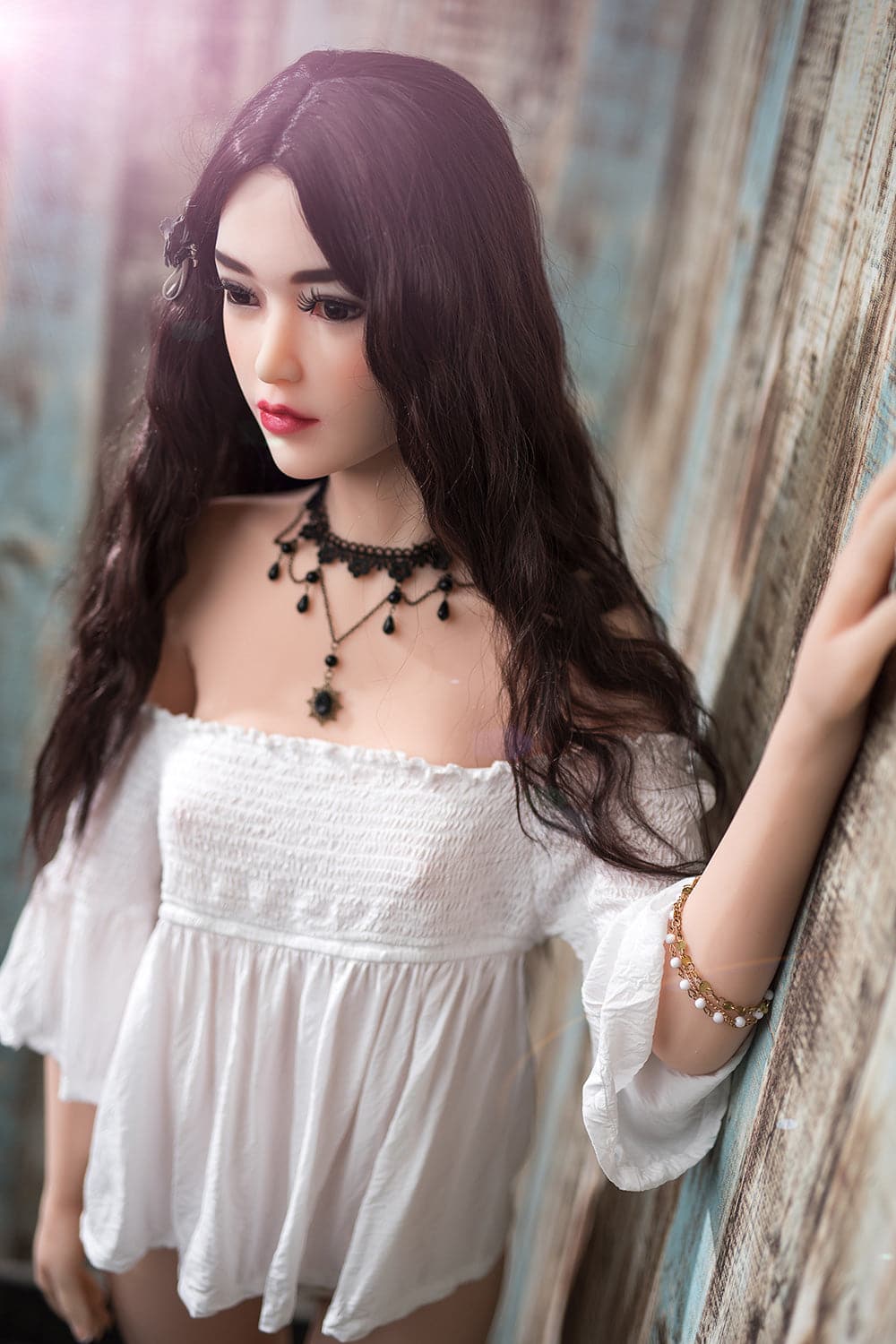 165cm/5ft5 A-Cup Japanese Skinny Black Hair TPE Sex Doll - BestDollForYou