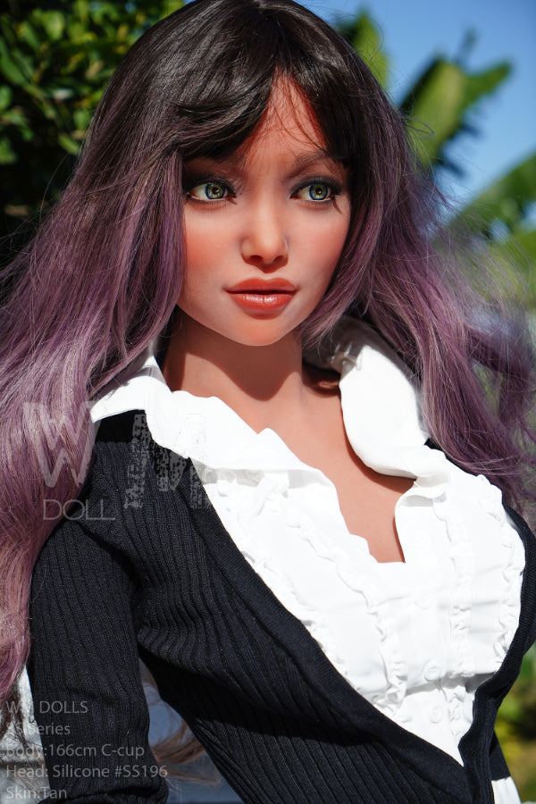 166cm/5ft5 C-Cup Silicone Head Sex Doll, S-TPE Body with ROS Head SS196 - 我的商店