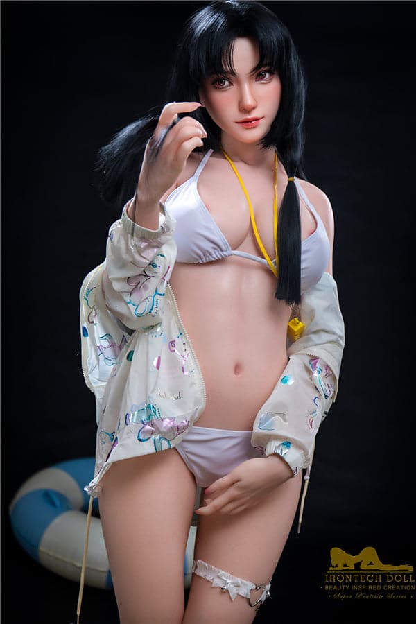 US In Stock - 166cm/5ft5 D-cup Japanese Bubble Butt New Realistic Silicone Sex Doll - S32 kitty - 我的商店