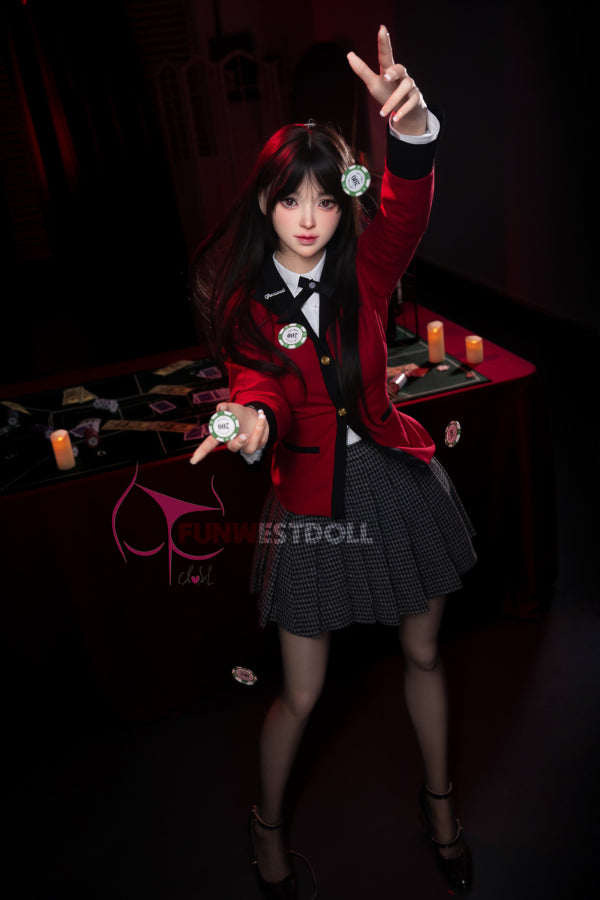 EU In Stock - 159cm/5ft3 A-cup Silicone Japanese Sex Doll - 