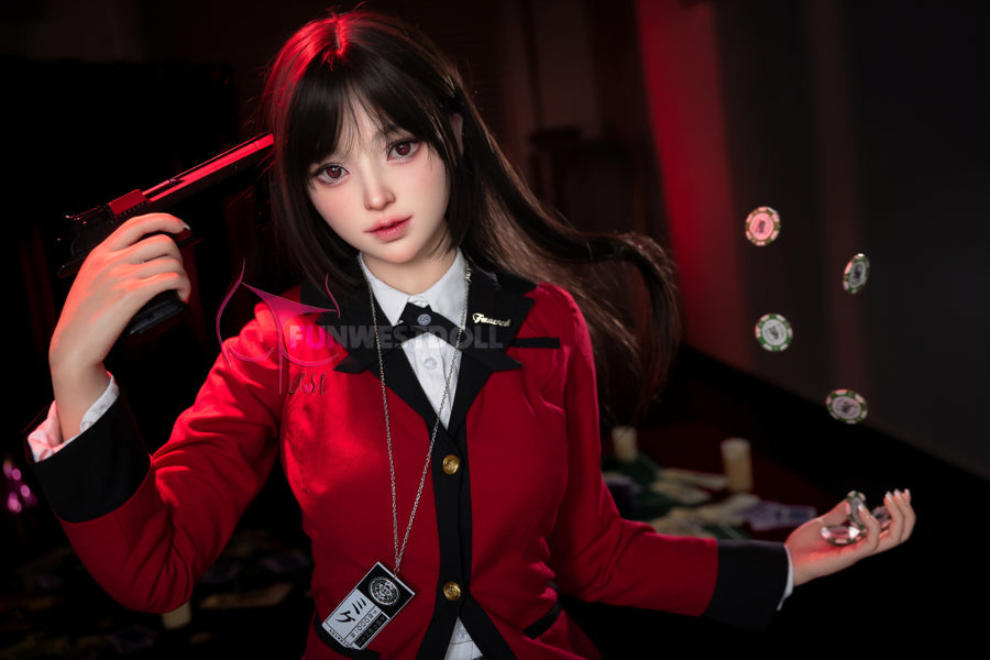 EU In Stock - 159cm/5ft3 A-cup Silicone Japanese Sex Doll - 