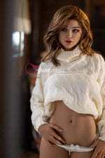 US In Stock - 159cm/5ft3 A-cup Real Skin Texture Silicone Sex Doll 