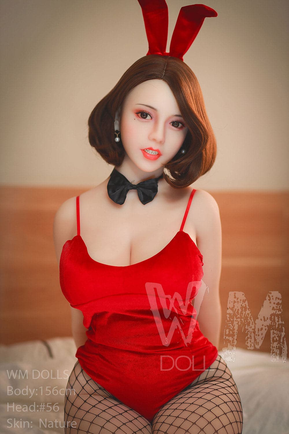 156cm/5ft1 H-Cup Asian Lifelike Thick Sex Doll with 