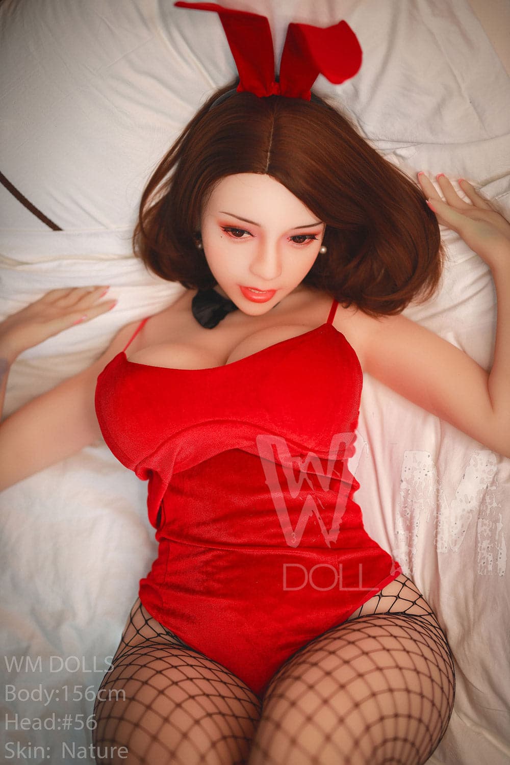 156cm/5ft1 H-Cup Asian Lifelike Thick Sex Doll with 