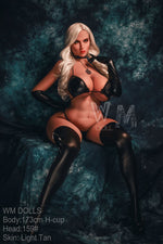 173cm/5ft8 H-Cup Blonde Big Booty BBW Sex Doll with 