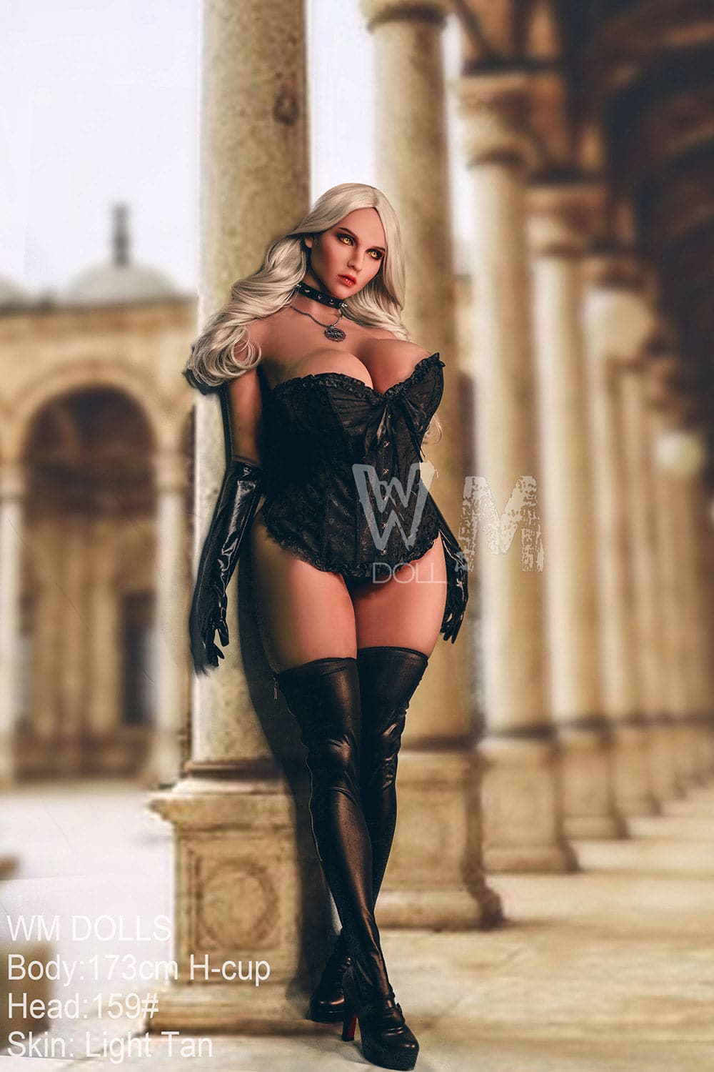 173cm/5ft8 H-Cup Blonde Big Booty BBW Sex Doll with 
