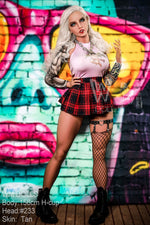156cm/5ft1 H-Cup Blonde Pretty Tpe Sex Doll with 