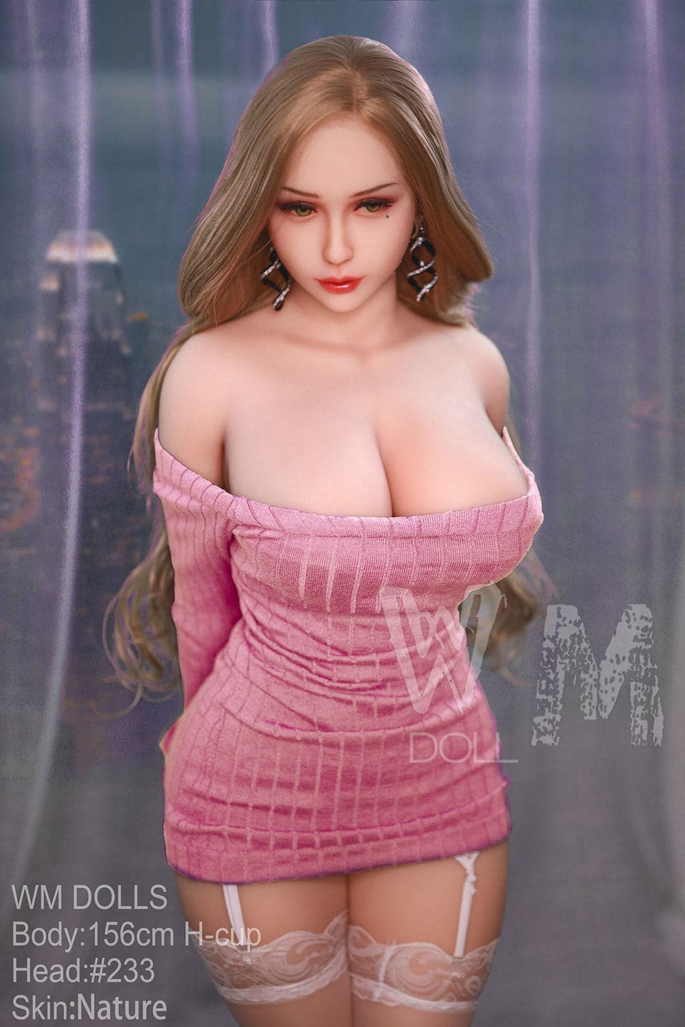 156cm/5ft1 H-Cup Thick Most Realistic Sex Doll with 