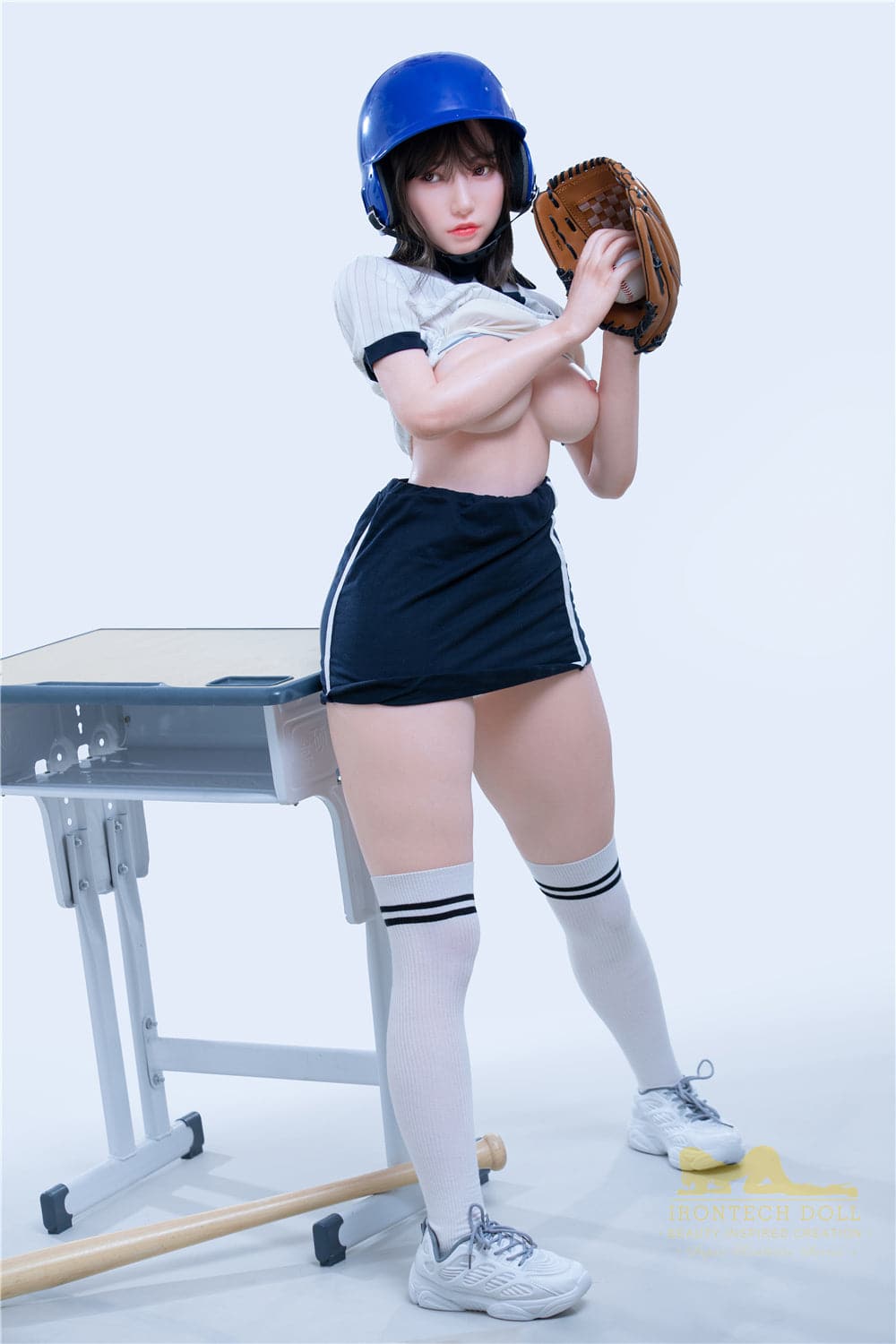 153cm/5ft F-Cup Big Breast Japanese Baseball Silicone Sex Doll - BestDollForYou
